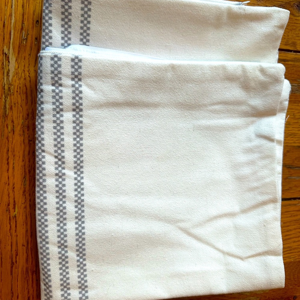 Farmhouse throw pillow covers 16x16, 2 pack